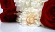 wedding rings and flowers