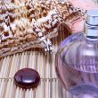 Sea shell and perfume bottle