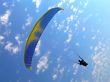 Paraglide on a blue sky