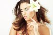beautiful girl with flowers