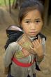 Hmong girl with brother, Laos
