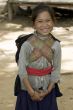 Hmong girl with brother, Laos