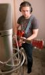 guitarist in studio