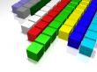 3D illustration-business statistics