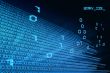 binary code flight from point