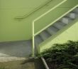 green staircase