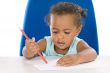 Adorable baby student