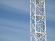 white construction crane
