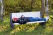 Man Sleeping Outside