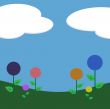 Lollipop Flowers Background