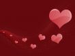 Red Hearts Abstract Background
