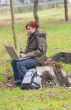 Outdoors computer work
