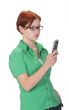 Girl with mobile phone