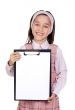 Student with notepad