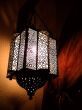 Lamp and curtains