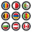 halftone flag button 2