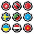 halftone flag button 4