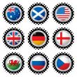 halftone flag button 1