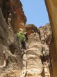 Deep canyon in Petra
