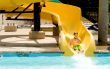 Boy on a Waterslide