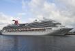 anchored commercial passenger ship on the river