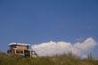 Camper van on hill