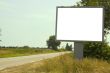 Blank sign on side of road