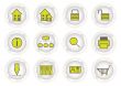 green glow buttons internet
