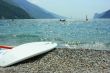 Surf board on Garda coast
