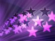 Flying stars illustration