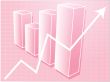 Financial barchart illustration