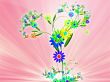 Floral nature themed design illustration
