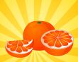 Orange sections illustration