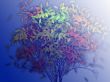 Tree with falling leaves, illustration