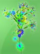 Floral nature themed design illustration