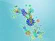 Floral nature themed design illustration