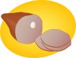 Leg of ham illustration