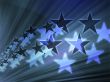 Flying stars illustration