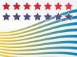 Stars and stripes illustration