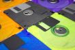 several diskettes