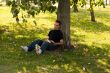 Man Resting Outside