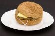 Sandwich on a white plate