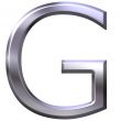 3D Silver Letter G