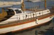 Close-up of a sailboat