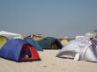 Beach camping