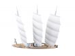 Vessel boat isolated over white
