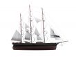 Sailing ship isolated over white