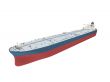 Oil tanker isolated over white