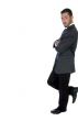 stylish pose of american businessperson