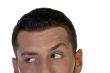 man looking askance